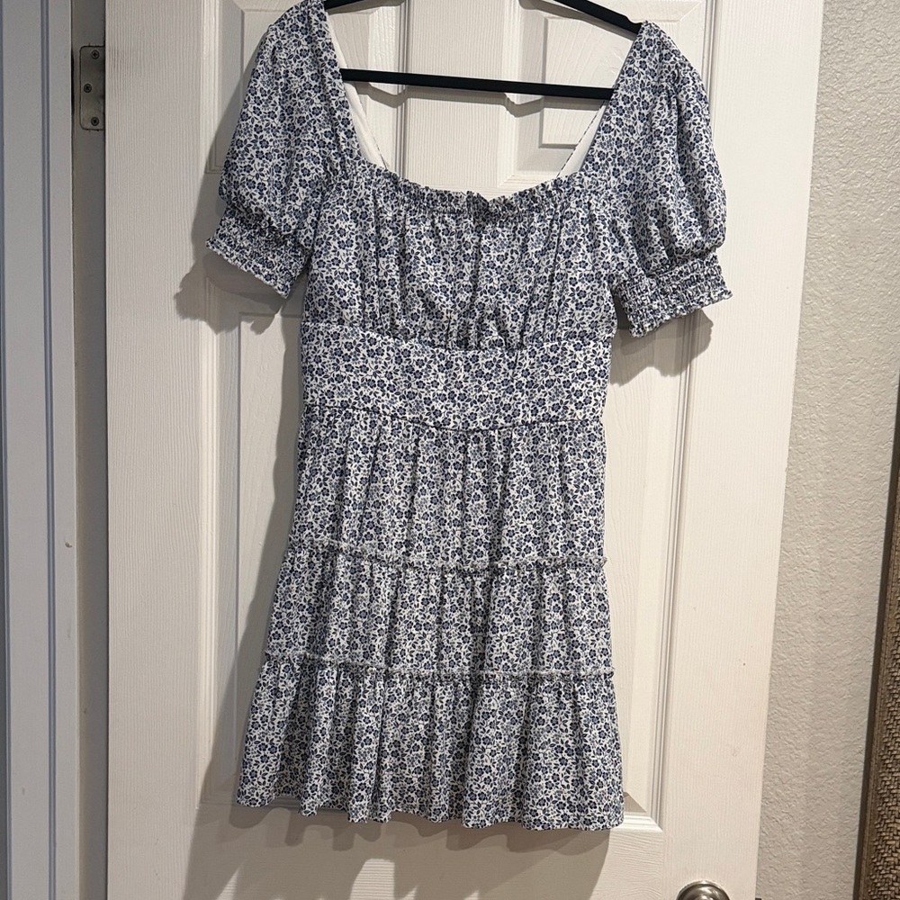 Altar'd State Blue Floral Mini Dress